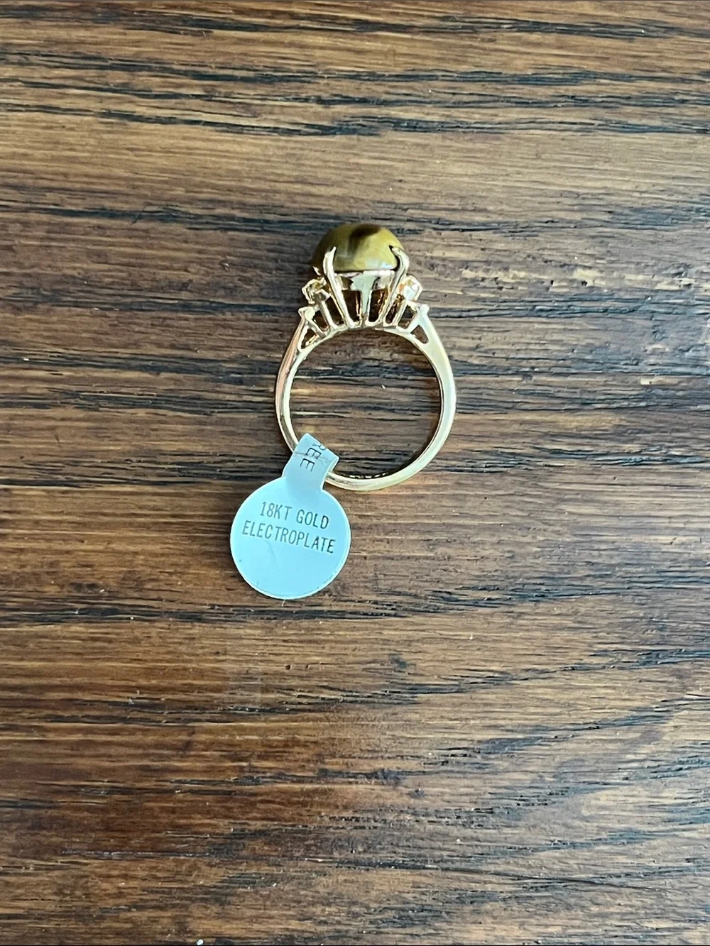 Lot of 3 Elegant 18KT Gold Electroplated Rings